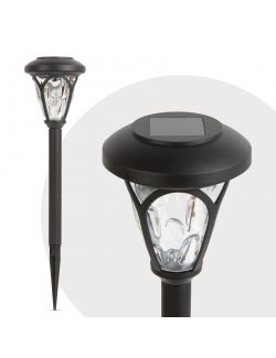 Lampa solara LED cu plexiglas modelat - negru - 400 mm