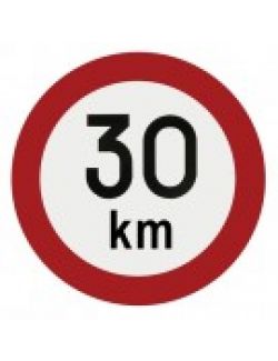 Indicator limita de viteza 30 km