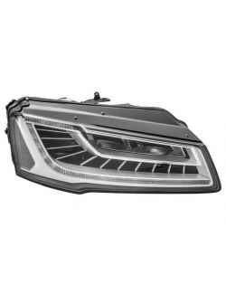 Far Audi A8 (D4/4f), 11.2013-, Partea Dreapta, cu sistem iluminat in curba; cu lumina timp de zi tip LED; LED; electric; fara motor; fara unitate control LED, HELLA