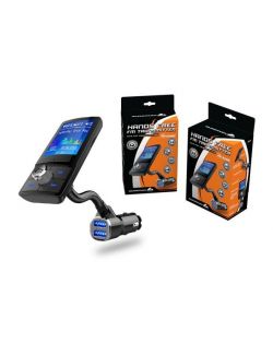 Modulator FM Bluetooth HandsFree cu display LCD 1 77 inch 2 iesiri USB 5V 1A 3A indicator voltaj baterie