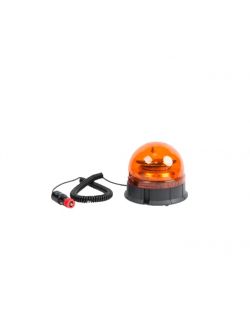 Girofar auto Automax 12V 24V orange cu bec LED fixare magnetica 45 Led uri R10 R65