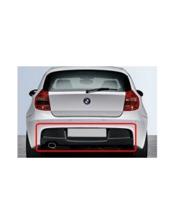 Spoiler bara spate BMW Seria 1 (E81/E82/E87/E88), 09.2004-10.2013, cu gaura pentru evacuare pe stanga
