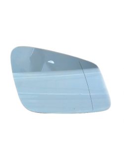 Geam oglinda exterioara cu suport fixare Bmw Seria 5 (F10/F11), 12.2009-2017; Seria 5 Gt (F07), 2012-2017; Seria 6/6 Gc (F08/F12/F13), 02.2011-2018; Seria 7 (F01/F02), 10.2008-2015, partea Dreapta, incalzit; sticla asferica; geam albastru, Aftermarket