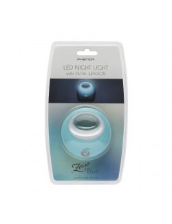 Lampa de veghe cu LED si senzor de lumina - albastra