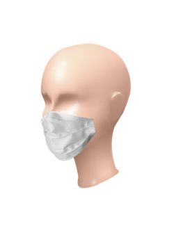 Masca de protectie faciala reutilizabila din material cu 3 pliuri, Masca praf protectie pentru gura si nas, lucioasa 