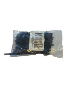 Coliere de plastic BestAutoVest negru 100x2 5mm 100buc