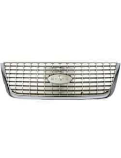 Grila radiator Ford Expedition, 11.2002-10.2006, crom/gri, 2L1Z8200BAA, 328505-2