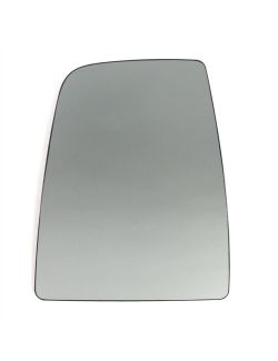 Geam oglinda exterioara cu suport fixare Ford Transit/Tourneo, 01.2014-, partea Stanga, sticla convexa; geam cromat; superior, Aftermarket
