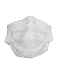 Masca de protectie faciala reutilizabila din material cu 3 pliuri, Masca praf protectie pentru gura si nas