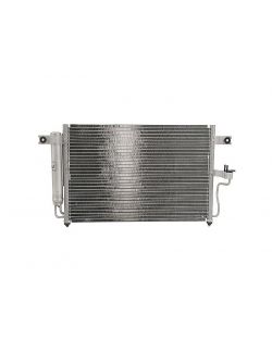 Condensator climatizare Hyundai Accent 01 2000 02 2003 motor 1 5 66 kw 73kw benzina cutie automata full aluminiu brazat 610 570 x355x18 mm cu uscator filtrat