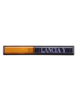 Lampa semnalizare laterala LANCIA Y (840A) 10.1995-12.2003, partea Stanga, cu inscriptie Lancia Y, portocalie, cu suport bec, OEM/OES