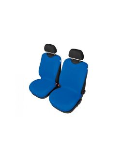 Set huse scaune fata tip maieu pentru Lancia Musa, culoare Albastru, 2 bucati