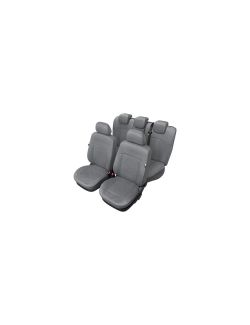 Set huse scaun model Arcadia pentru Seat Leon Din 2012, culoare gri, set huse auto Fata si Spate