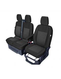 Set huse scaune auto Kegel Tailor Made pentru Ford Transit VIII 2013 scaun sofer bancheta pasager 2 locuri cu deschidere ptr masuta sezut rabatabil bancheta