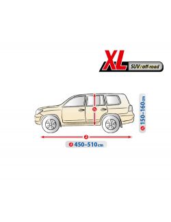 Prelata auto, husa exterioara Volkswagen Tiguan 2016- (varianta lunga 4,7 m si Tiguan X); Tiguan R, impermeabila in exterior anti-zgariere in interior marime XL suv/off-road 450-510, model Optimal Garage