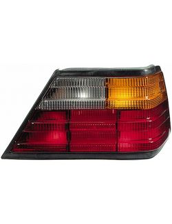 Stop spate lampa Mercedes Benz Clasa E W124; C124 1984-1993, partea Dreapta, semnalizare portocalie, fara suport becuri, Depo