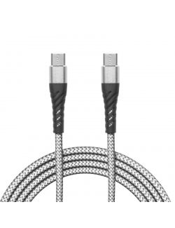 Cablu de date - Type-C - Type-C, alb - 1 m