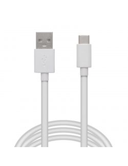 Cablu de date - USB Tip-C - alb - 2m