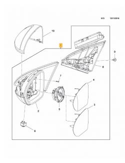 Oglinda usa exterioara Opel Insignia, 03.2017-, partea Dreapta, reglare electrica; grunduit; incalzit; sticla convexa; geam cromat; rabatabil; memorie; cu lampa perimetru, View Max
