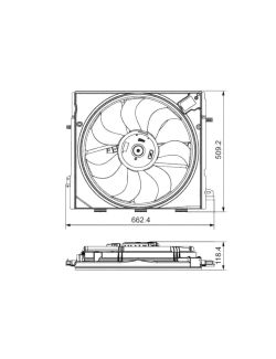 GMV radiator electroventilator Renault Espace 2015 tip climatizare dimensiune mm Aftermarket