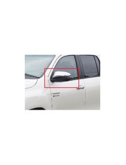 Oglinda usa exterioara Toyota Hilux (N120), 06.2016-2020, partea Stanga, reglare electrica; grunduit; sticla convexa; geam cromat; 10 gauri / 5 pini; cu Lucas, Aftermarket