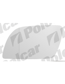 Geam oglinda Volkswagen Polo (9N) Hb 10.2001-04.2005 Partea Stanga Crom Asferica Fara Incalzire