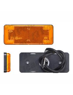 Lampa pozitie gabarit 12/24V portocaliu LED fixare cu holsurub, dreptunghiular, adancime 13 mm, inaltime 44 mm, latime 113 mm,