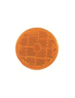 Catadioptru reflectorizant rotund Portocaliu universal BestAutoVest, fixare cu banda adeziva, 50 mm , 1 buc.