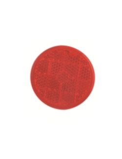 Catadioptru reflectorizant rotund rosu universal BestAutoVest, fixare cu banda adeziva, 50 mm , 1 buc.