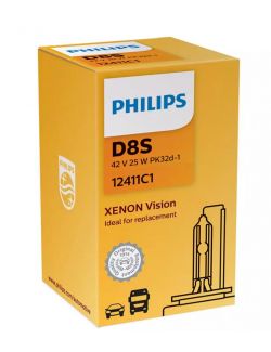 Bec D8S PHILIPS 99ZS195P, 12/24V; 25W; Xenon Vision; Pk32d-1; ECE, 1 buc.