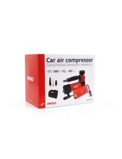 Compresor auto AMIO compact 12V, 7bar, 100psi, 28L/ Min, cu furtun cu cuplare rapida