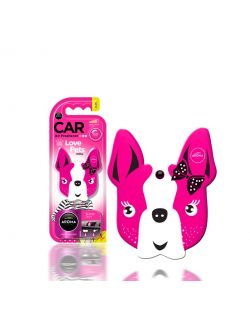 Odorizant auto pentru oglinda AROMA CAR DOG Pink Blossom Polimer
