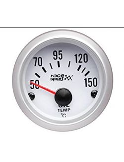 Ceas indicator tempoeratura ulei Sumex Race Sport alb 52mm 12V 50-150 grade iluminat