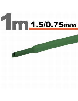 Tub termocontractibil pentru izolare ,marcare si protectie Verde 1,5 / 0,75 mm, 20m