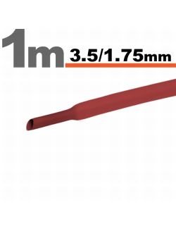 Tub termocontractibil pentru izolare ,marcare si protectie Rosu 3,5 / 1,75 mm, 15m