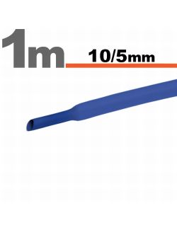Tub termocontractibil pentru izolare ,marcare si protectie Albastru 10 / 5 mm, set 10 bucati x 1m