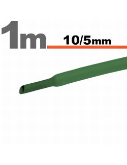 Tub termocontractibil pentru izolare ,marcare si protectie Verde 10 / 5 mm, 10m