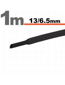 Tub termocontractibil pentru izolare ,marcare si protectie Negru 13 / 6,5 mm, 10m