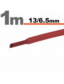 Tub termocontractibil pentru izolare ,marcare si protectie Rosu 13 / 6,5 mm, 10m