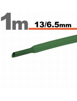 Tub termocontractibil pentru izolare ,marcare si protectie Verde 13 / 6,5 mm, 10m