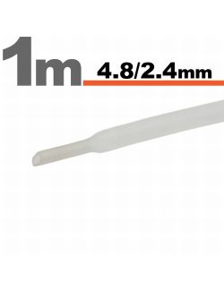 Tub termocontractibil pentru izolare ,marcare si protectie Transparens 4,8 / 2,4 mm, 5m