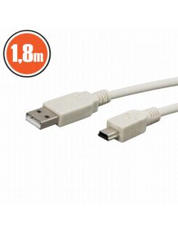 Cablu USB 2.0 fisa A - fisa B (mini) 1,8 m