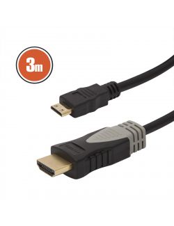 Cablu mini HDMI 3m cu conectoare placate cu aur