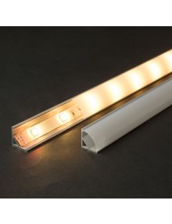 Profil din aluminiu pentru benzi LED 2000x16x16mm - rotunjit