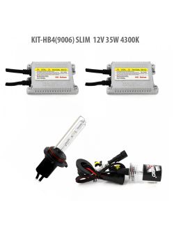 Kit HID xenon Carguard bec HB4(9006) Slim 12V 35W 4300K