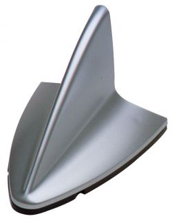 Antena auto ornamentala Rechin culoare Silver universala cu banda adeziva