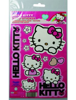 Abtibild Hello Kitty, set stickere auto