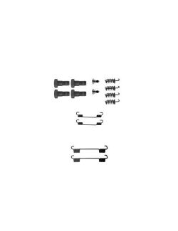 Set accesorii reparatie saboti frana mana Delphi LY1198, parte montare : Punte Spate