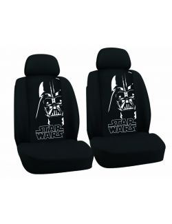 Huse scaune auto Star Wars, set 2 bucati pentru scaunele fata, culoare negru