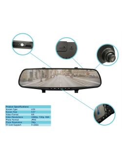 Oglinda retrovizoare cu camera video Camera bord FHD 1080p display 3 5 inch